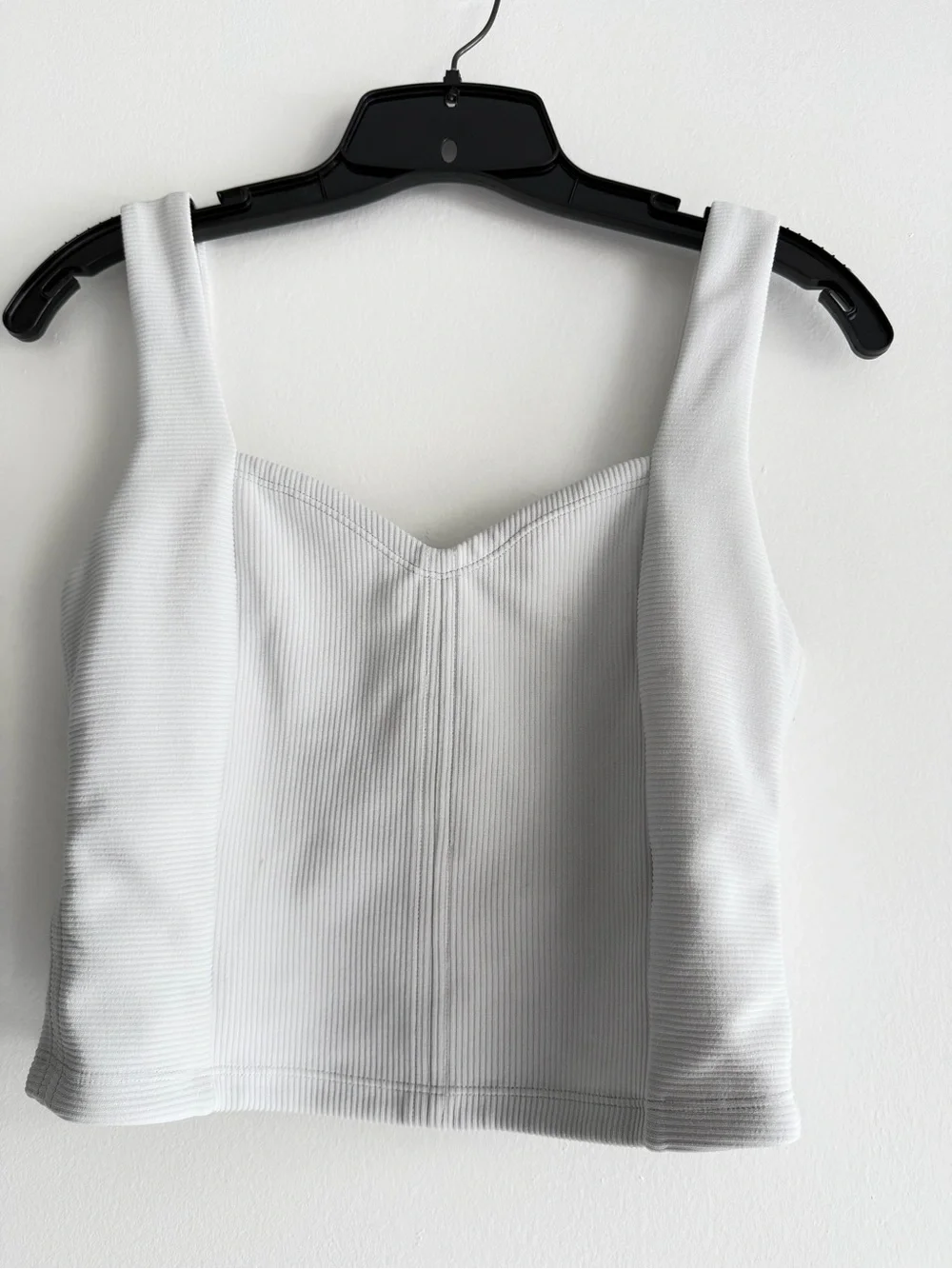 Lululemon Ribbed Softstreme Sweetheart Tank Top White Light Vapor S 8881